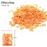 All Fruit Fimo Bead Charms Addition for Slime Accessories Fluffy Decoration in Slime Clound Sand Toys Filler Glitter Clear Set