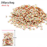All Fruit Fimo Bead Charms Addition for Slime Accessories Fluffy Decoration in Slime Clound Sand Toys Filler Glitter Clear Set