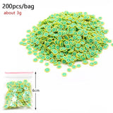 All Fruit Fimo Bead Charms Addition for Slime Accessories Fluffy Decoration in Slime Clound Sand Toys Filler Glitter Clear Set