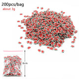 All Fruit Fimo Bead Charms Addition for Slime Accessories Fluffy Decoration in Slime Clound Sand Toys Filler Glitter Clear Set