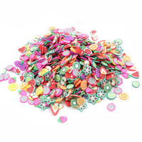 All Fruit Fimo Bead Charms Addition for Slime Accessories Fluffy Decoration in Slime Clound Sand Toys Filler Glitter Clear Set