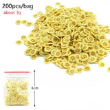 All Fruit Fimo Bead Charms Addition for Slime Accessories Fluffy Decoration in Slime Clound Sand Toys Filler Glitter Clear Set