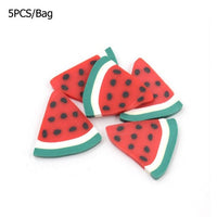 All Fruit Fimo Bead Charms Addition for Slime Accessories Fluffy Decoration in Slime Clound Sand Toys Filler Glitter Clear Set