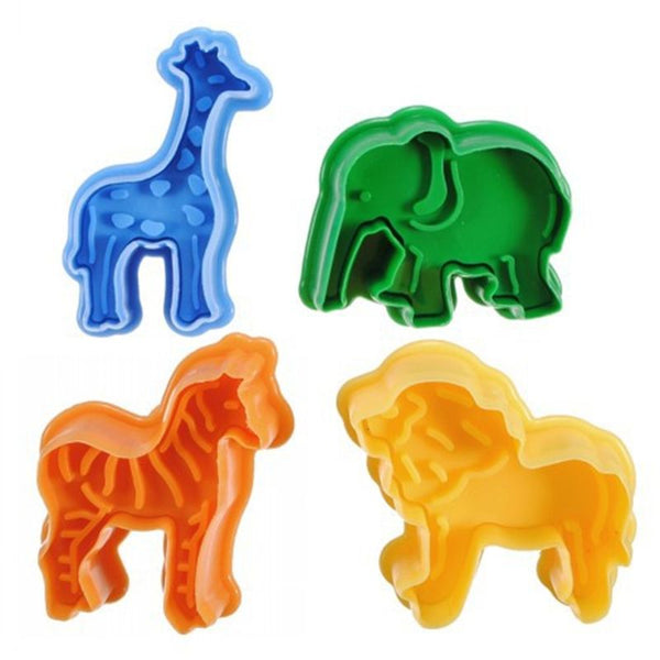 4PCS Animal Plasticine Mold Tools Set Kit Sand Kids Playdough Modeling Clay