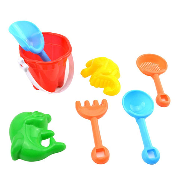 7Pcs Mini Kids Beach Sand Rake Bucket Kit Shovel Molds Garden Sandpit Play Toy gift for children