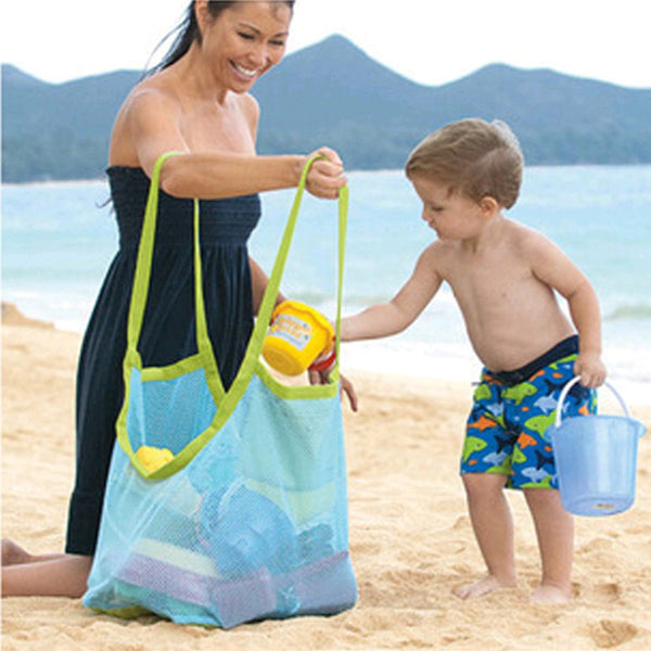 1 Pc Kids Baby Sand Away Carry Beach Toys Pouch Tote Mesh Large Children Storage Toy Bag Collection Sand Away Beach Mesh Tool