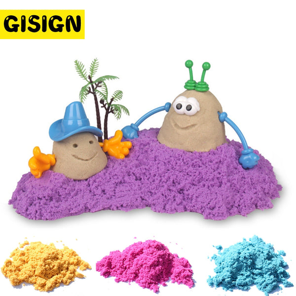Funny Magic Sand Toys Clay Colored Soft Dynamic Sand Space Indoor Educational Arena Play Slime Sand Kids Toys for Children