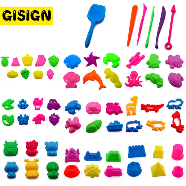 Plasticine Magic Sand Toys DIY Indoor arena Play Sand Castle Mold Building Dynamic Sand Clay Slime Model Educational Toys