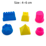 Plasticine Magic Sand Toys DIY Indoor arena Play Sand Castle Mold Building Dynamic Sand Clay Slime Model Educational Toys