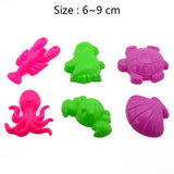 Plasticine Magic Sand Toys DIY Indoor arena Play Sand Castle Mold Building Dynamic Sand Clay Slime Model Educational Toys