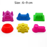 Plasticine Magic Sand Toys DIY Indoor arena Play Sand Castle Mold Building Dynamic Sand Clay Slime Model Educational Toys