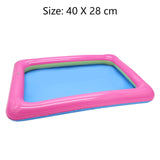 60*45cm Dynamic Sand Tray Indoor Magic Play Sand Children Toys Space Inflatable Accessories Plastic Mobile Table