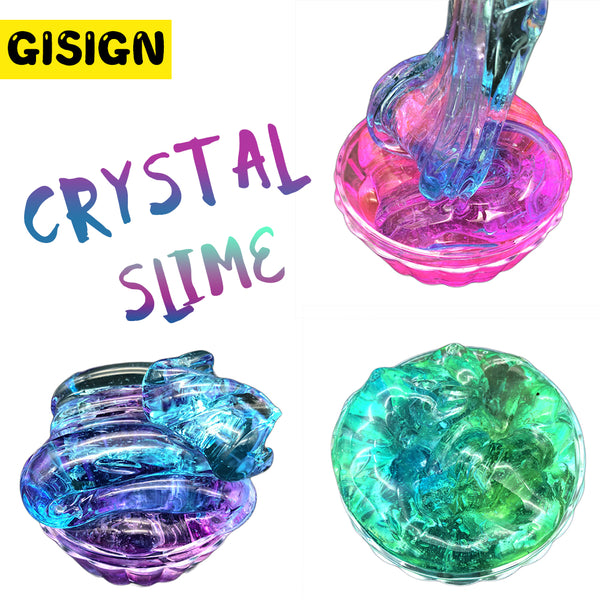 Crystal Magic Clay Slime Set Colour Transparent –